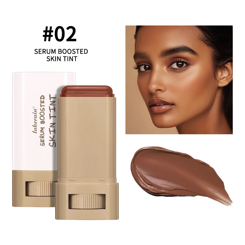 Lakerain Beauty Balm Serum Boosted Skin Tint, Weightless, Breathable, Second-Skin Feel, Solid Tinted Moisturizing Serum Makeup