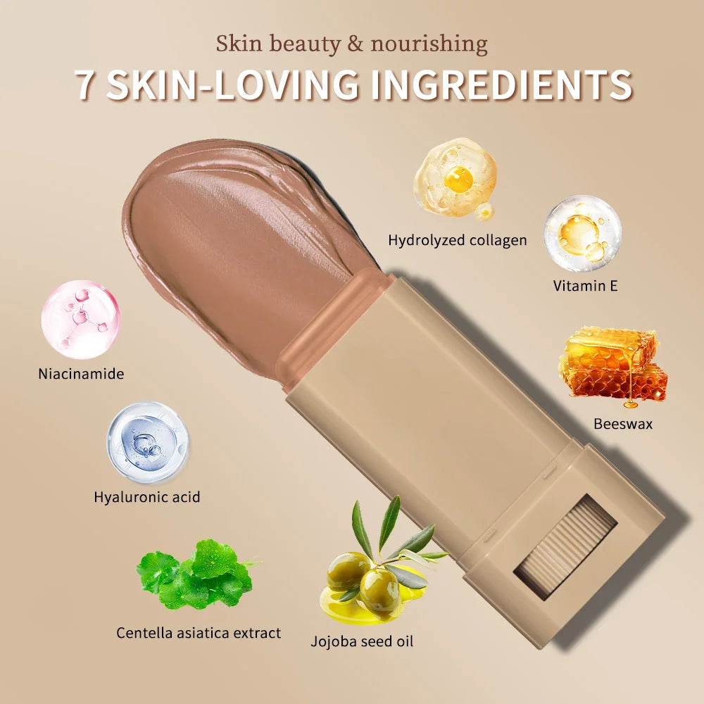 Lakerain Beauty Balm Serum Boosted Skin Tint, Weightless, Breathable, Second-Skin Feel, Solid Tinted Moisturizing Serum Makeup