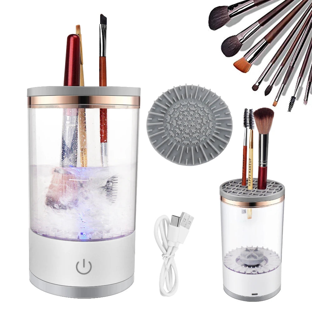 GlamPure™ Electric Makeup Brush Cleaner
