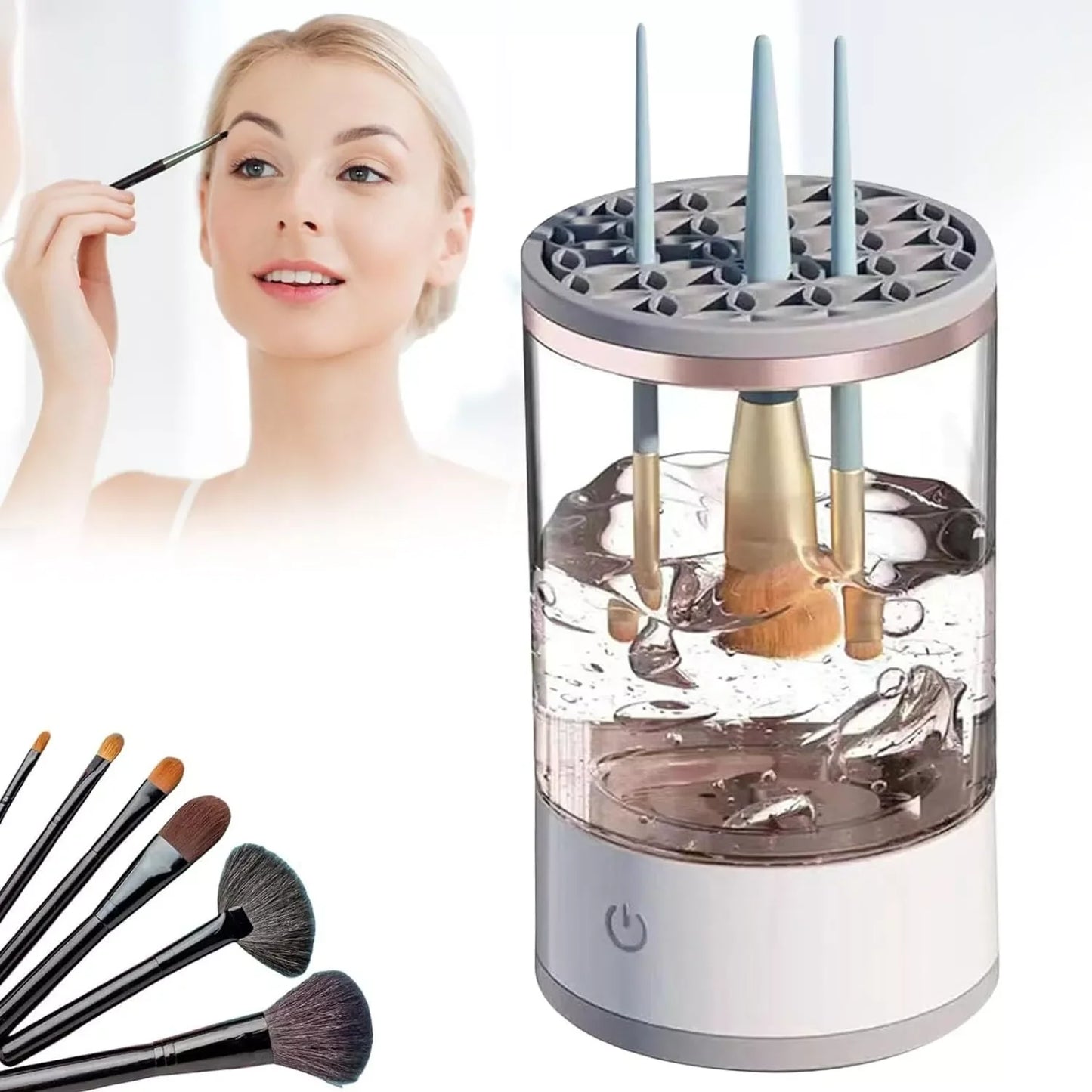 GlamPure™ Electric Makeup Brush Cleaner